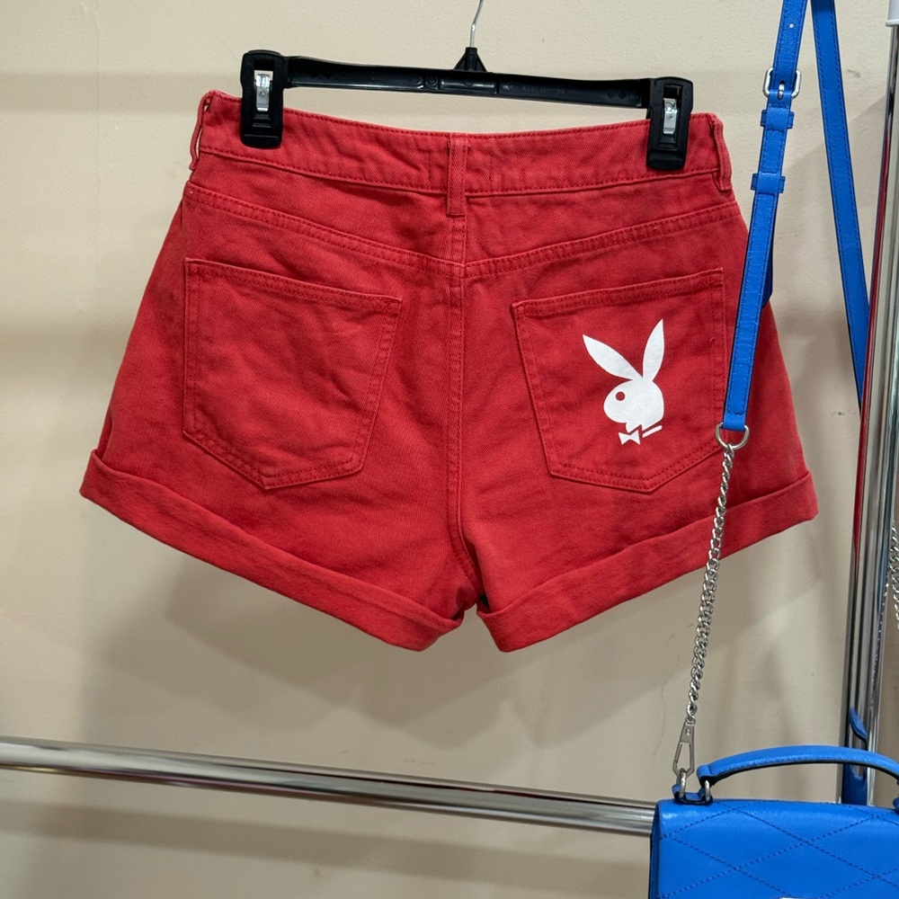 Playboy by PacSun Red Denim Shorts – Size 27